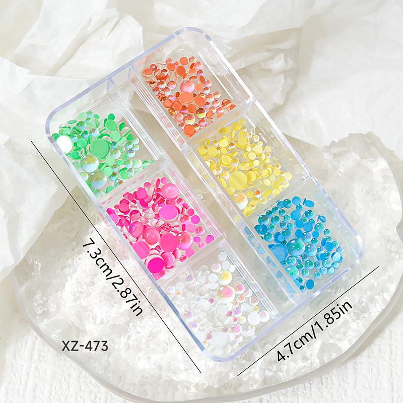 Bubble Bead Nail Diamond Mixed Boxed Decoration Stereoscopic Nail Accessories Nail Painting Nail Salon Diy Nail Art