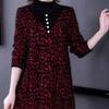 Mink Velvet Mom Thickened Bottoming Autumn Winter New Mid-length Loose Knitted Sweater Dress