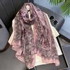 88*182cm Cotton Touch Scarf for Women Lightweight Fashion Floral Printed Scarves Boho Shawl Wraps