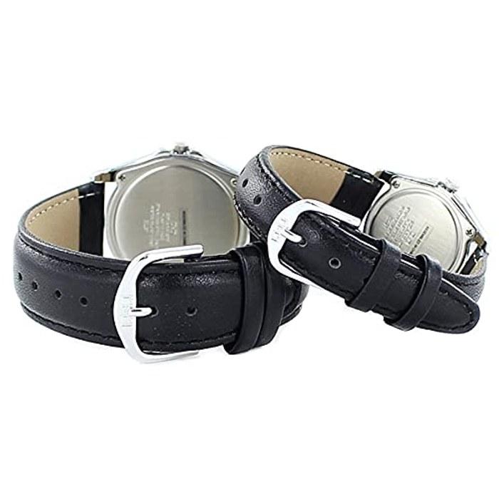 [Citizen] Q&Q Solar Pair Watch H008H009-304 (White/Black, Leather)