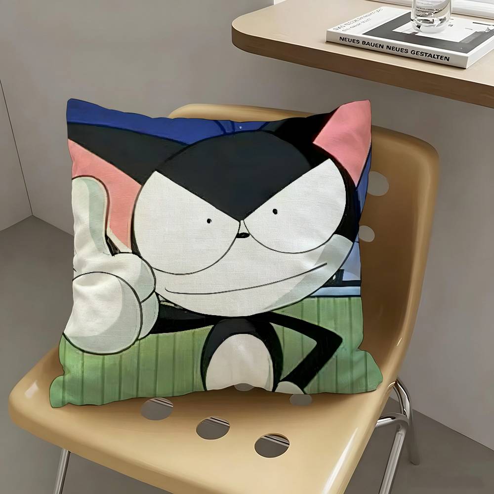 1pc Kuro Cyborg Kuro-chan Pillow Case Fashion Square Pillowcase Bedroom Sofa Room Ins Decoration Leisure