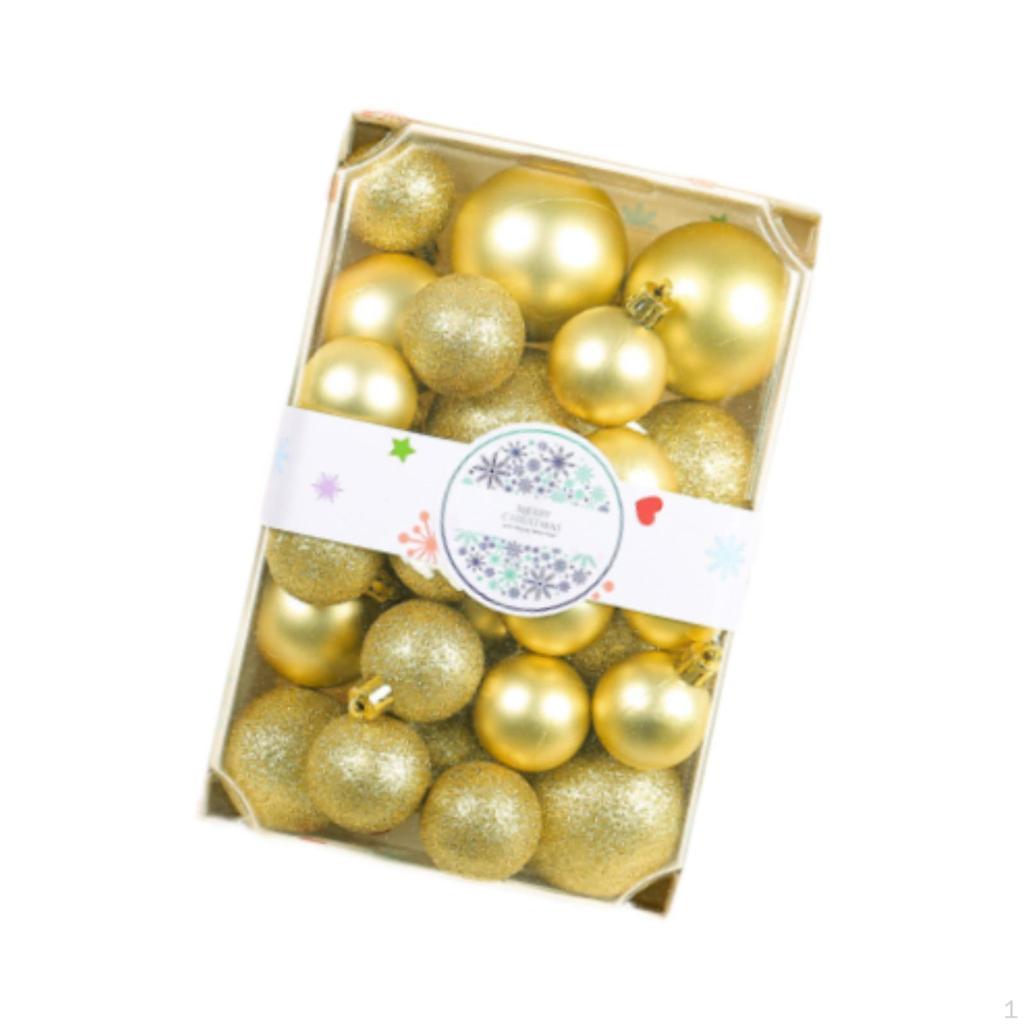 26 Pieces Christmas Ball Ornaments Decorative Baubles Holiday Hanging Balls Home Decor Shatterproof