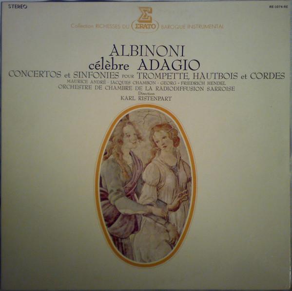 

LP Record - Celebre Adagio Concertos Et Sinfoni RE1074RE ERATO 1973 Japan Classical Used