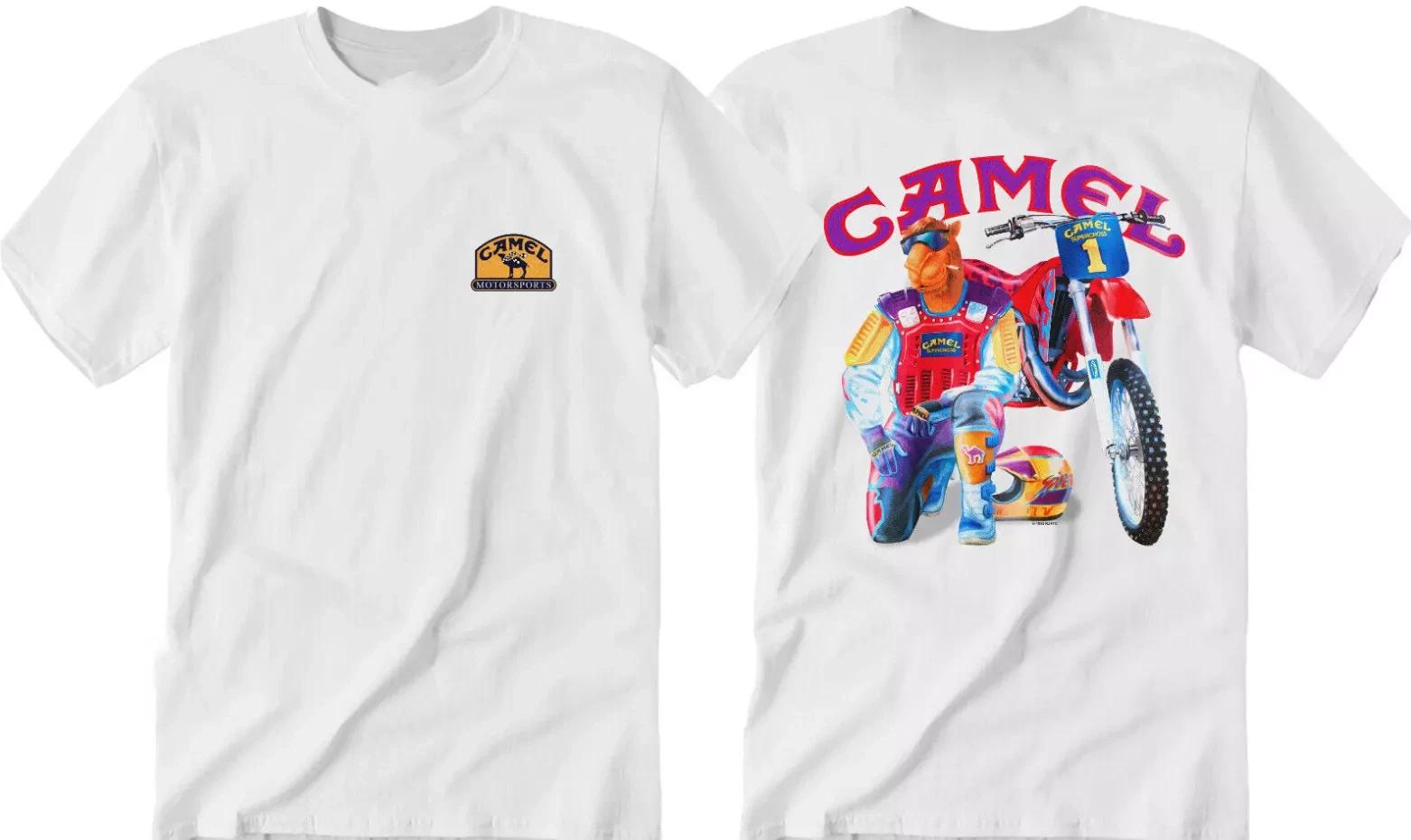 1993 Camel Super cross Short Sleeve T-shirt Double Sided L
