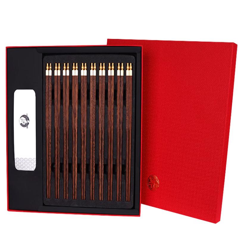 

Ru Han Creative Head Chicken Wing & Red Sandalwood Chopsticks (10 Pairs)