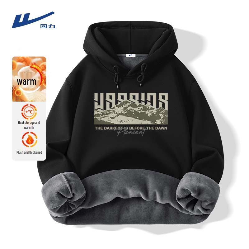 Warrior Men s Winter Warm Hooded Pullover Sweatshirt XL