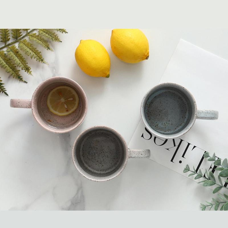 Nordic Style Retro Ceramic Water Cup Creative Tea Milk Cup For Office And Home Gifts birthdays Christmas Mug 350ML