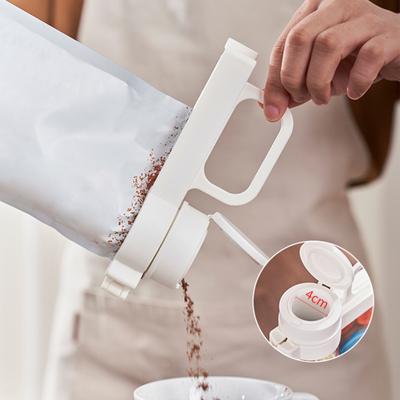 Food Bag Sealing Clamp with Pour Spout Anti-Spill Lid 6.7" Snack