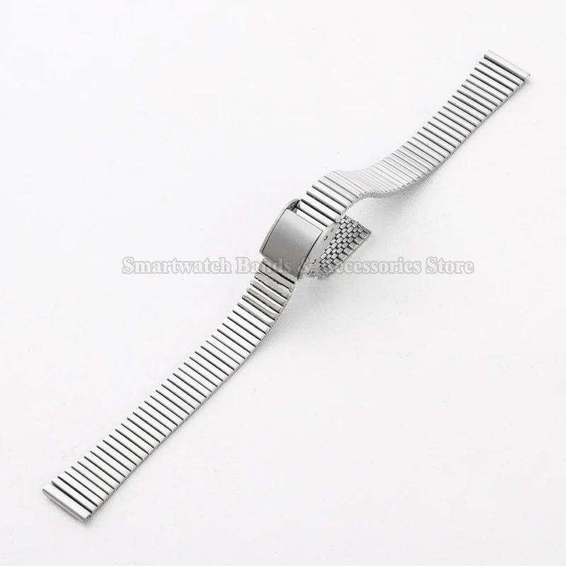

Ремешок для часов из нержавеющей стали для мужчин и женщин, сменный браслет, ультратонкий металлический ремешок на запястье, аксессуары, ремешок 10 мм 12 мм 14 мм 16 мм 10mm