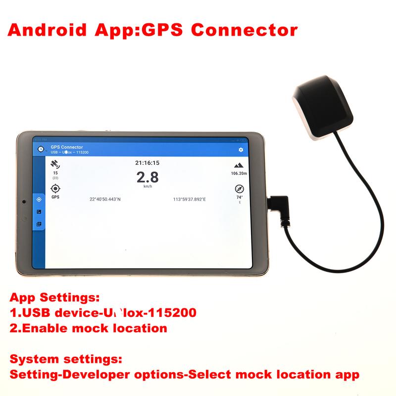Ricevitore GPS Tipo C USB-C per Android Windows M8N 10Hz GPS GLONASS Galileo BeiDou Ricevitore Antenna GNSS QU33NCL