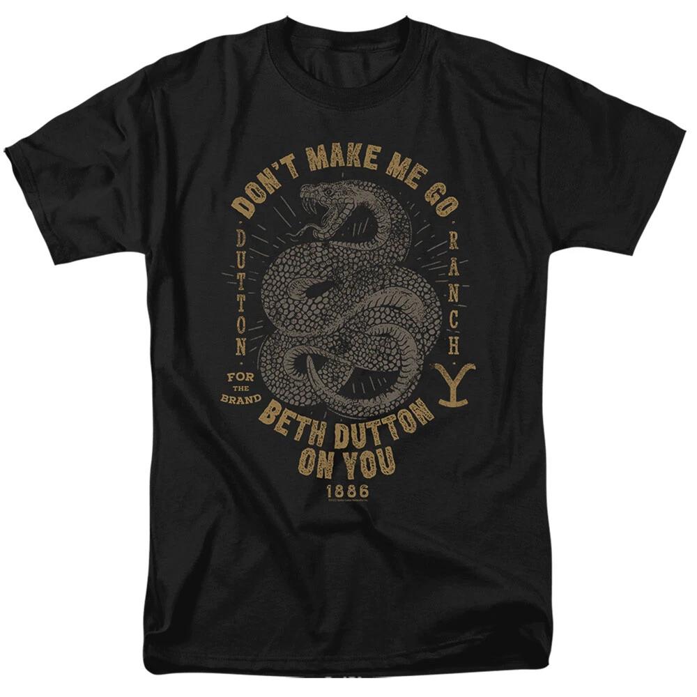 Yellowstone Beth Dutton Snake Graphic Men s T-Shirt S-5XL Licensed Tee S