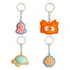 Keychain 3D Printing Sea Animal Design Turtle Crab Octopus Portable Pendant Decompression Stress Relief Key Chain
