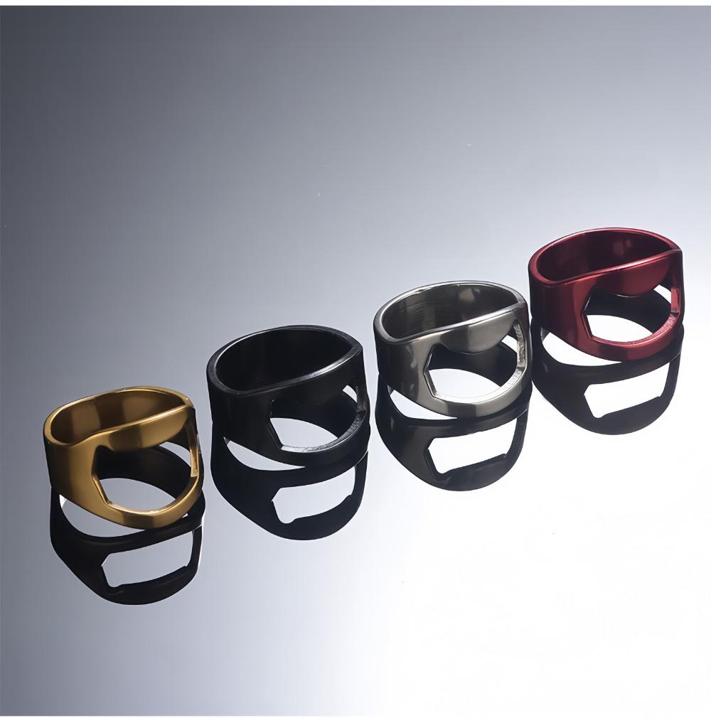 Versatile Cool Ring Bottle Opener Stainless Steel Ring Easy To Pull Opener Suitable For Bar Soda Drinks Bars Beer Tools Utensils