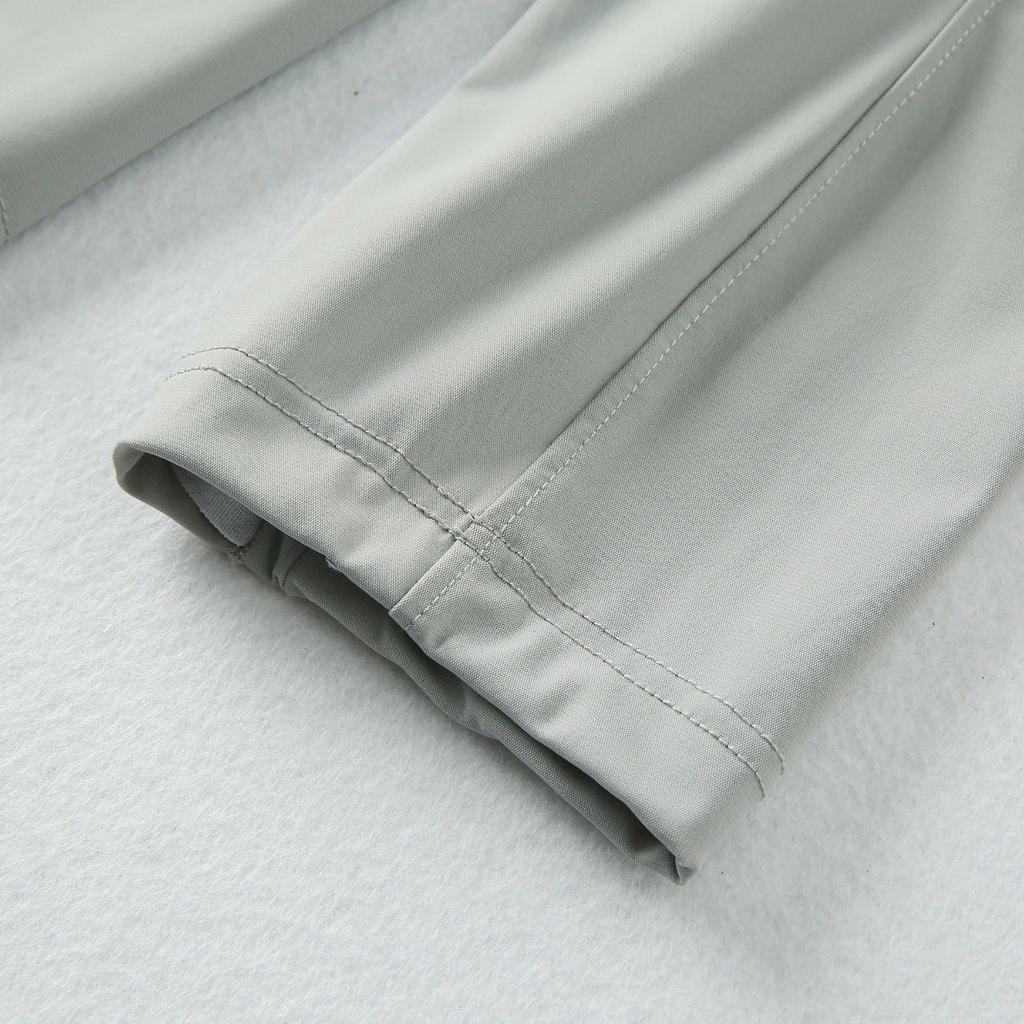 Men's High-Elastic Breathable Long Sleeve Half-Zip Fitness Top for Spring and Autumn