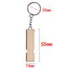 Dual-Tube Flat Aluminum Alloy Dual-Frequency Whistle, Outdoor Survival Emergency Whistle, EDC Tool for Camping Hiking Adventure