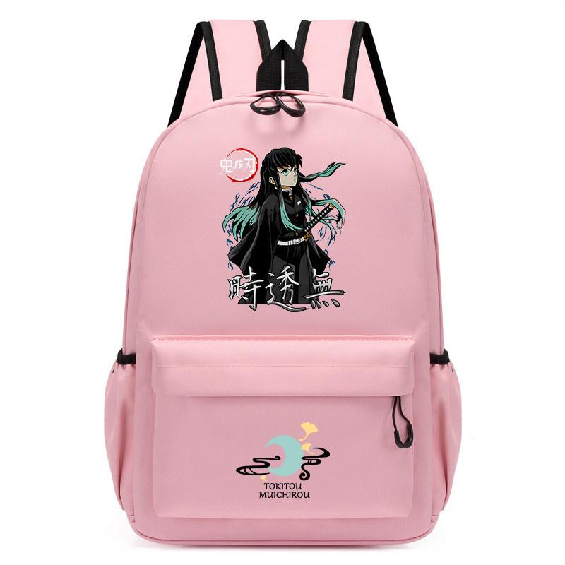 Student School Demon Slayer Print Backpack Casual Waterproof Small Bag