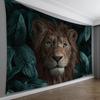 Majestic Lion Forest Tapestry Boho Wall Hanging Jungle Animal Print Decor for Living Room Home Decoration Large Size