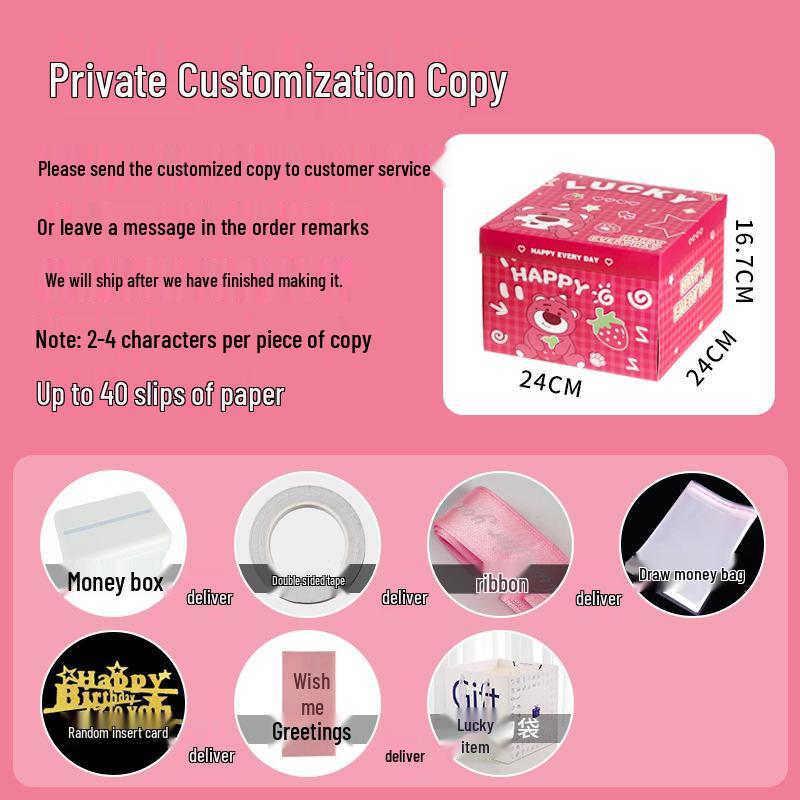 Celebrity Style Surprise Explosion Birthday Gift Box for Kids