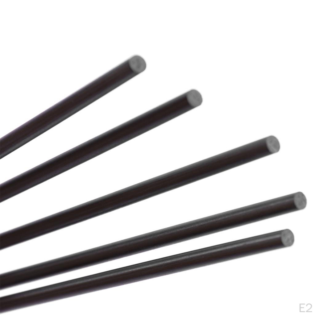 Pack of 5 Carbon Fiber Rod Rods RC for Repairing
