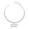 Exaggerated 2027 Number Pendant Necklace Aesthetic 2027 New Year Jewelry  New Year's Eve Gift