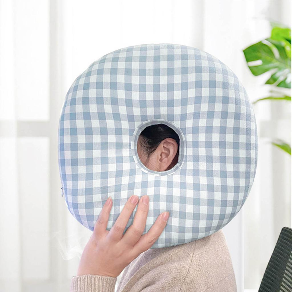 Soft and Supportive Pillow with Ear Hole Neck Pillow for Side Sleeping Ear Cushion for Comfort &Pressure Relief