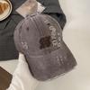 Retro Hole Baseball Cap Women's Spring and Summer New Washed Versatile Cap Showing Face Small Hat Trend
