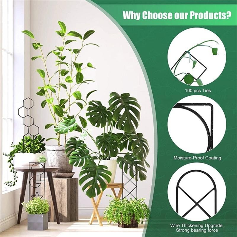 Plant StemClimbing Rack Plant Trellis Garden Support Stake Stand Vine Growth Flower Rattan-Climbing Rack Garden Supplies
