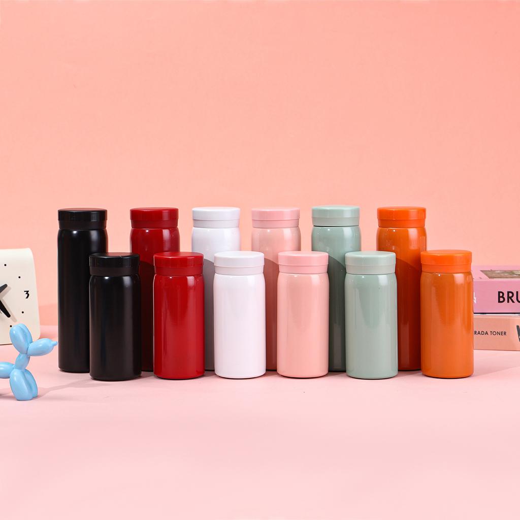 Simple Stainless Steel Thermos Cup Pocket Cup Outdoor Sports Mini Fashion Macaron Water Cup