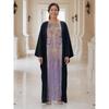 Übergröße Boho Kaftan Kleid, Damen Übergröße Maxi Cover Up Kleid