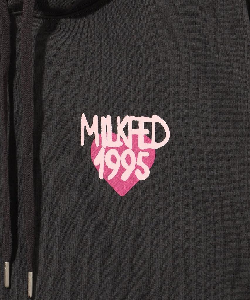Milkfed Spray Logo Charcoal Women's Sweatshirt,