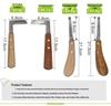 Veterinary Hoof Trimming Tool Set: L-Shaped Knife, Straight Knife, Pliers for Cow, Horse, Sheep & Donkey. Left & Right Hand Use.