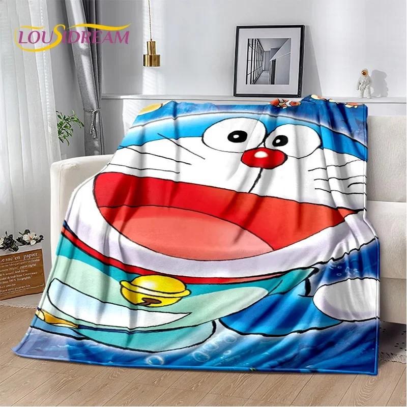3D Cartoon Dream D-Doraemon Anime Soft Flannel Blanket for Bed Bedroom Sofa Picnic,Throw Blanket for Cover Outdoors Leisure Gift