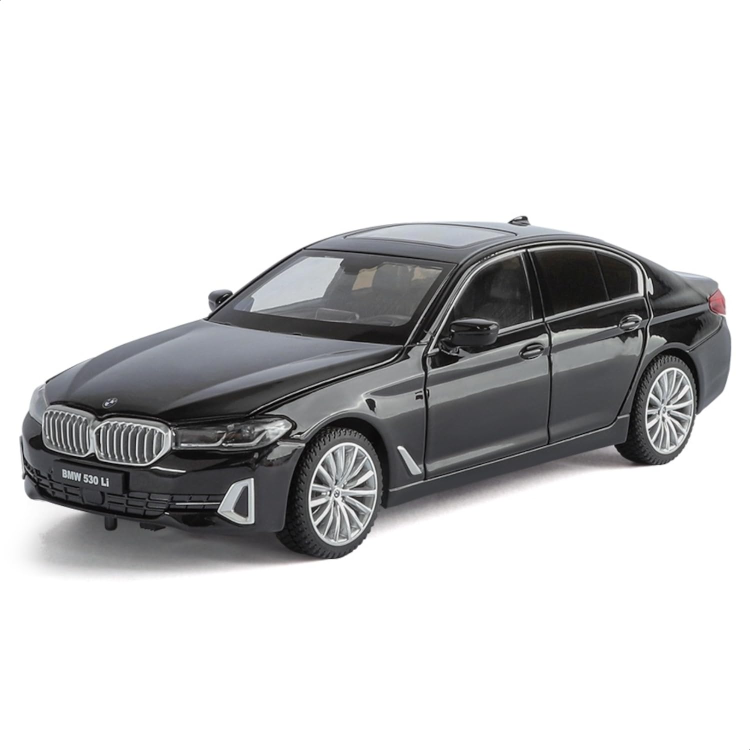 Heimanba Масштабная модель автомобиля BMW 5 серии LCI Литая модель 1/24 (Черный, H2781, BK)