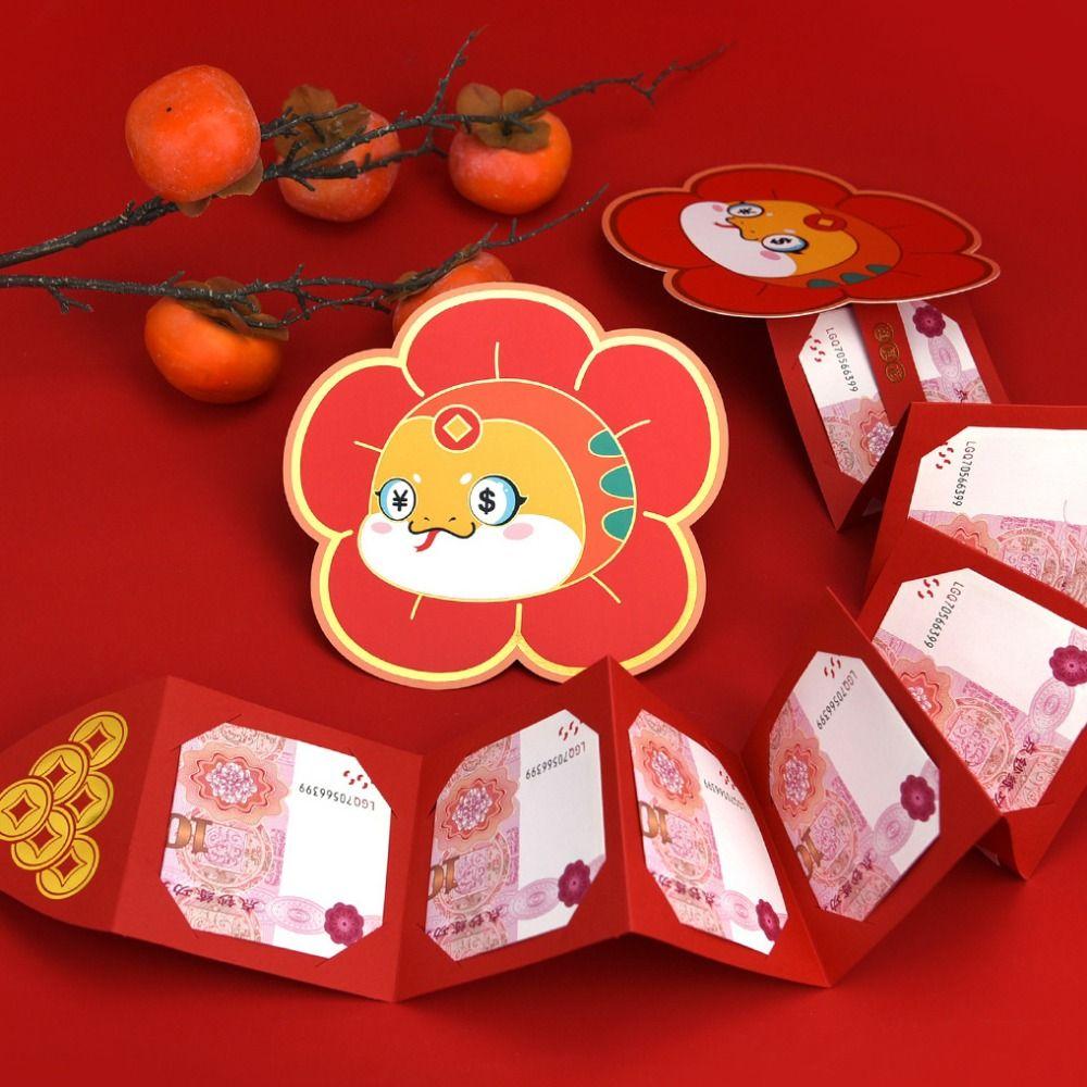 Chinese Style Lucky Money Packets Zodiac Snake Hongbao Cute Bless Pocket  Celebration