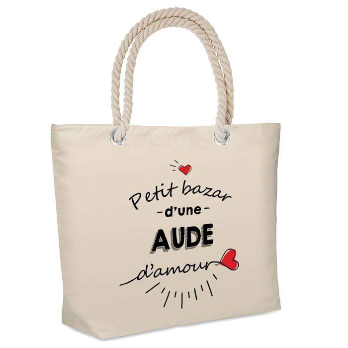 Sac de plage isotherme - PLANETEE - Bazar d'une Aude d'amour - Coton - Grande contenance - Imprimé en France