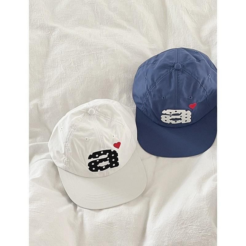 Original Design Summer Breathable Baseball Cap With Heart Embroidery For Women