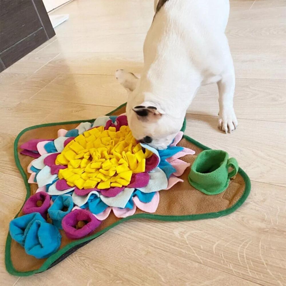 Slow Feeding Pet Snuffle Mat Washable Puzzle Feeder Toy New Sniffing Treat Puzzle