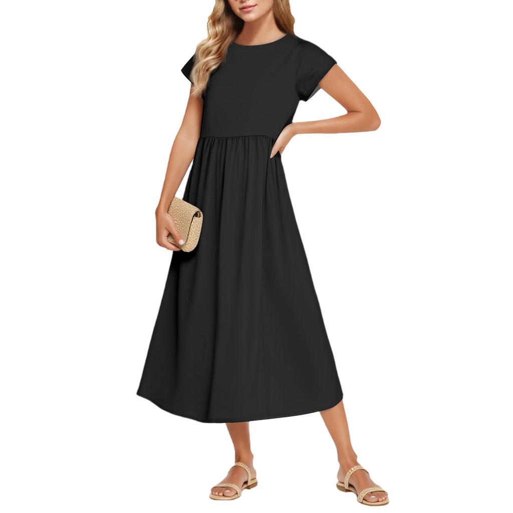 Women's Fashion Temperament Elegant Waisted Casual Dresses
