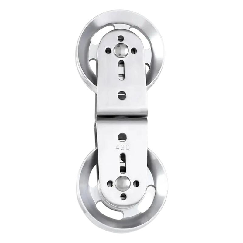 Directional Two-Roller Cable Pulley with Aluminum Body and Bearing Guide for Lat Pulldown, Triceps Pressdown, and Rowing Workouts Gear