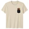 Wirehaired Dog Pocket Graphic Tee Animals Dogs Unisexs TShirt Unisexs Top Unisex