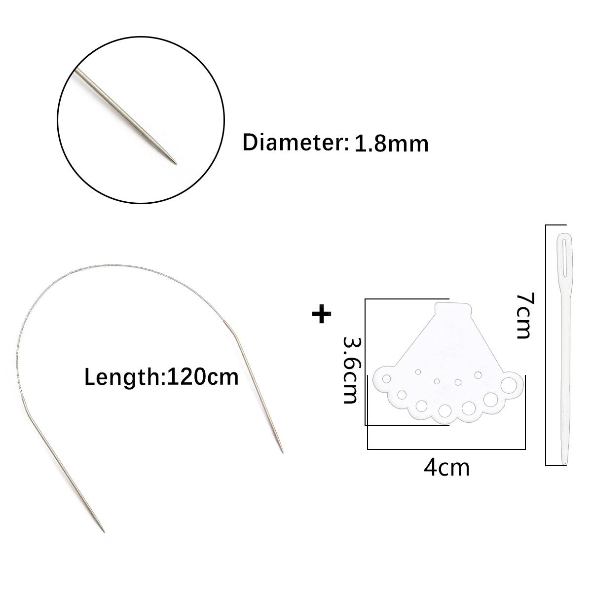 

1 шт., кольцо из нержавеющей стали, игла, полый свитер, игла, аксессуары для рукоделия