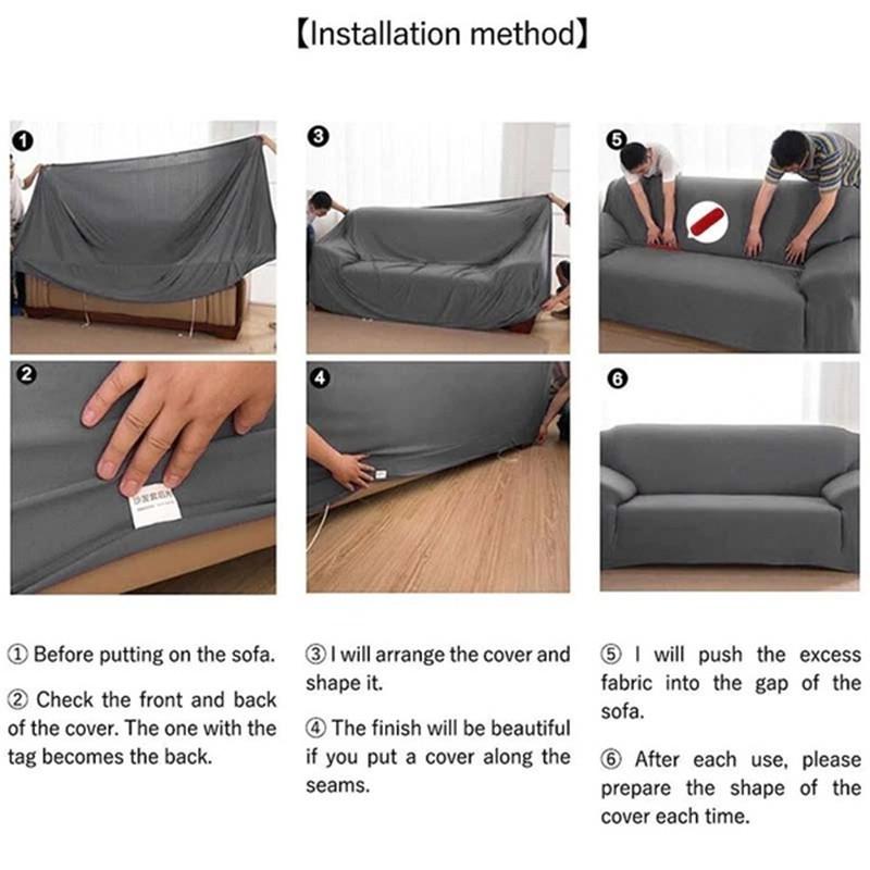 Canapé Couverture Anti Scratch Élastique Universal Sofa Cover 2 3 Personne Sectional Living Room Slip Salissant Acheter à Prix Bas Livraison Gratuite Avis Réels Avec Des Photos Joom Anti Slip Salissant Sofa Cover, How To Arrange 3 Piece Sofa Set