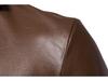 Men's Plus Size Spring/Autumn 2019 Motorcycle Leather Jacket B011