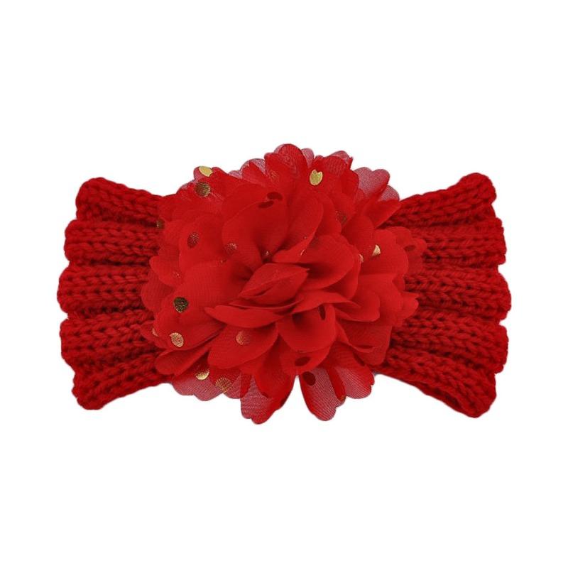 New children's, wool headband, headband, hot gold flower wool headband, baby headband hair accessories.