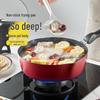 Chui Da Huang Red Non-Stick Deep Frying Pan