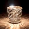 SALUDABLE Crystal Table Lamp, Stylish Ambient Lighting, Bedside Night Light (Lamp C)