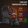 Electric heating gloves for winter skiing, heating gloves for motorcycles, warm and waterproof with battery box, and heating glo
