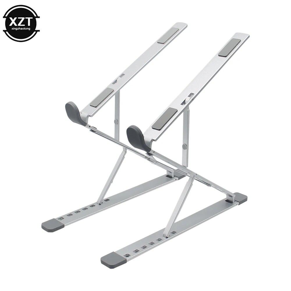 

Регулируемая подставка для ноутбука, алюминиевая подставка для планшета Macbook, подставка для ноутбука, настольная охлаждающая подставка, складной держатель для ноутбука