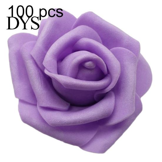 25/50/100Pcs Artificial PE Foam Rose Flowers Head DIY Wedding Home Room Decor