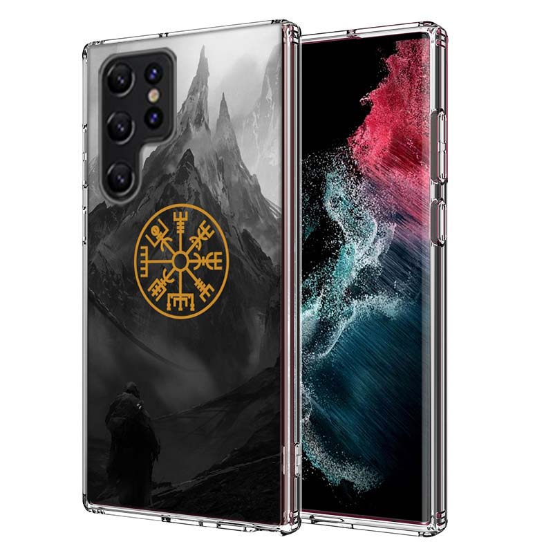 

Nordic Norse Capa Phone Case For Samsung S26 Ultra S25 Edge Galaxy S23 S21 S20 S24 FE S22 S10 Plus Cover Clear TPU Shell Coque w Samsung S25 5G